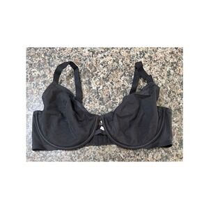 Auden‎ Unlined Demi Coverage Underwire Bra Black Mesh Sheer 38D VN1179480